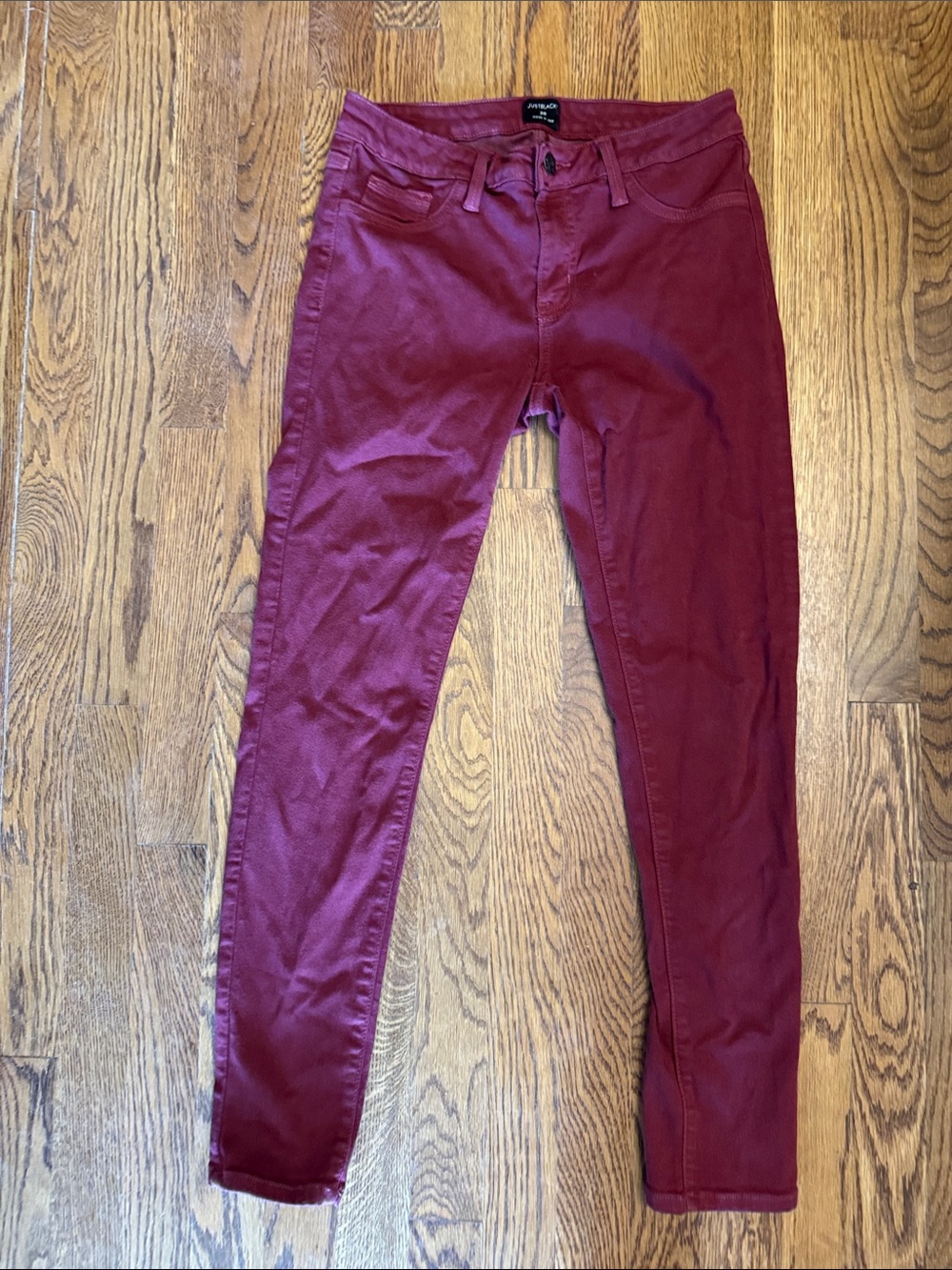 Just Black Wine Stretch Skinny Jeans size 28